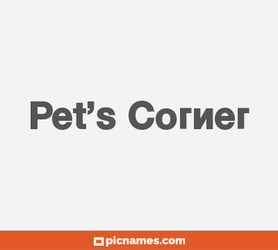 Pet’s Corner